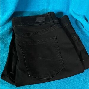 Lee Regular Fit Straight Leg Mid Rise Flex Motion Size 14 Black